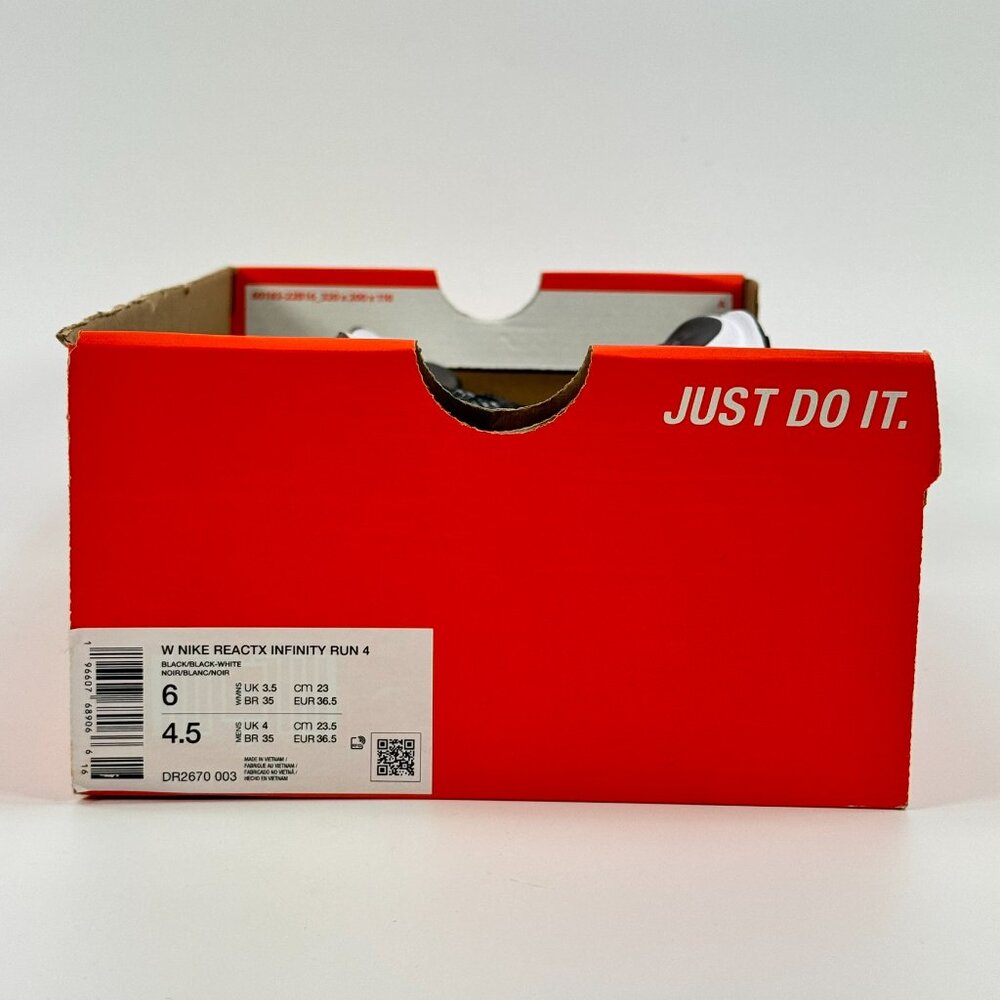 Nike Women's ReactX Infinity Run 4 'Oreo' DR2670-003 Multi Size - Picture 8 of 10